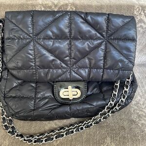 Chico's Quilted Puffer Bag, Adjustable length